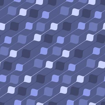 Bead on a string abstract art seamless pattern, purple monochrome textile des Stock Illustration