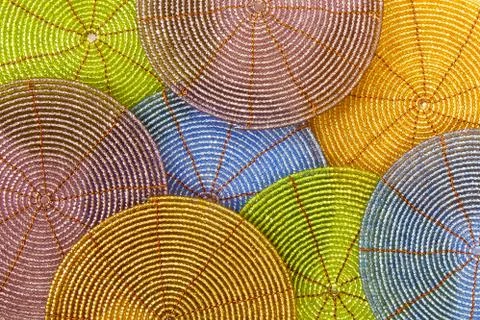 Beaded background Stock Photos