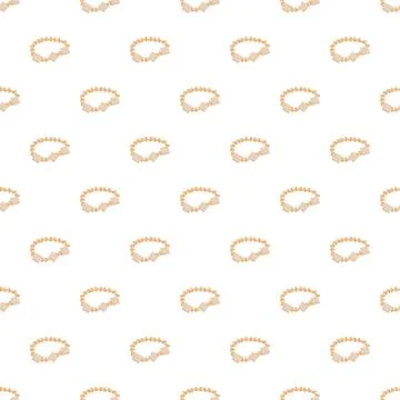 Beaded bracelet pattern forming a seamless background Illustrazione stock
