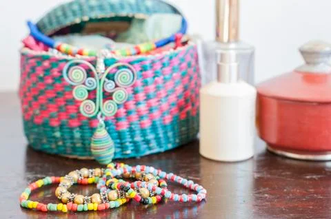 Beaded bracelets Stock Photos