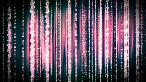 A Beaded Curtain. Stock Footage 104157303