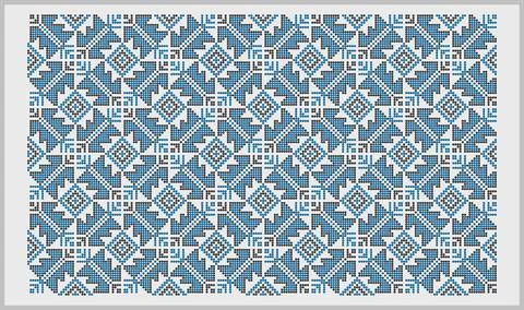 Beaded folk seamless pattern from Ukraine Stock Illustration