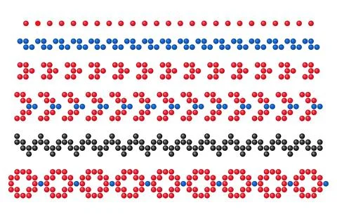 Beaded Geometric Folk Ornaments Set for Design Stock Illustration