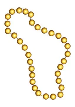 Beaded Necklace Stock Illustration