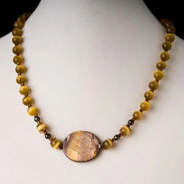 Beaded necklace Stock Photos