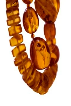 Beads from amber Stock Photos