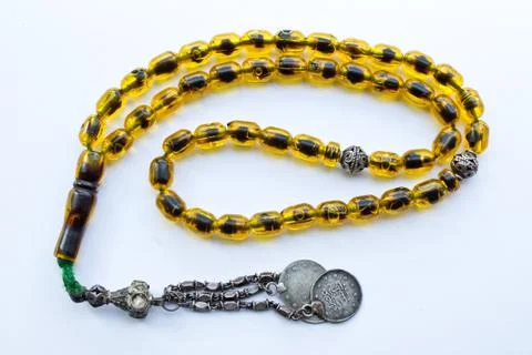 Beads of amber Stock Photos
