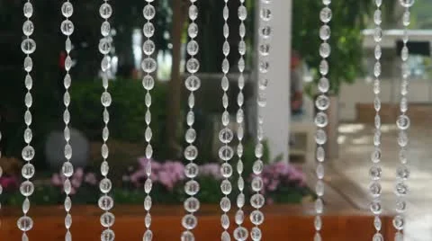 Beads curtain Stock Footage 21978128