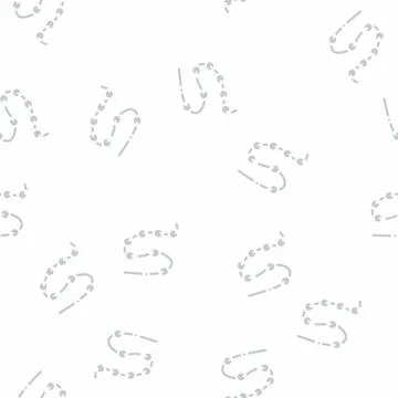 Beads decoration glyph vector seamless pattern 스톡 일러스트