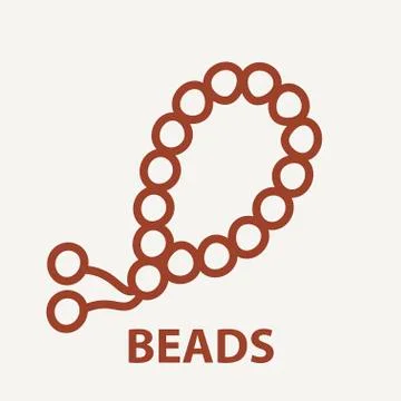 Beads logo template Stock Illustration