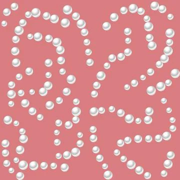 Beads pattern Stock Illustration