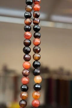 Beads of the same type and color Stock Photos
