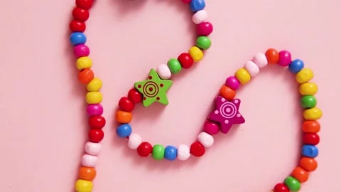 Beads Stars Stock Footage 327343448