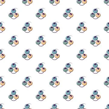 Beads on a string pattern seamless Stock Illustration