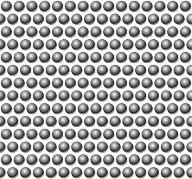 Beads, studs or bolts pattern. Seamless pattern with circles. Stock Illustration