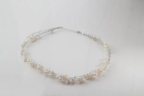 Beads on a white background. Stock Photos