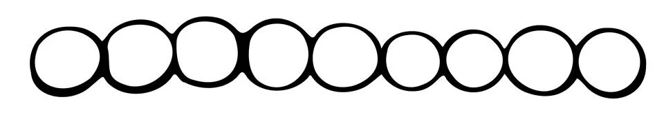 Beadwork workshop flat line icon. Beads with needle sign. Thin linear logo for Stock-Illustration