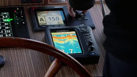 Beagle Channel, Argentina – 2026/02/07: Checking Navigation Instruments at Helm 動画素材 331991755