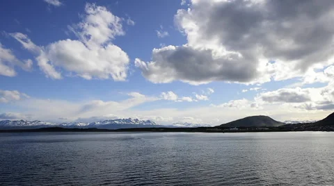 Beagle channel  leaving the port 스톡 동영상 62777192