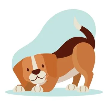 Beagle dog pet Illustrazione stock