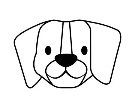 Beagle dog pet on white background Illustrazione stock