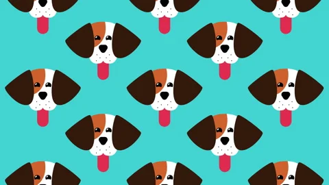 Beagle head pattern. Stock Footage 150817835
