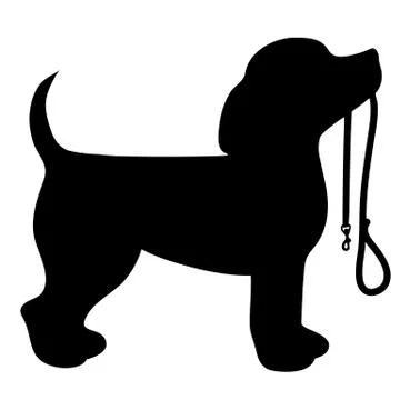 Beagle Leash Stock Illustration