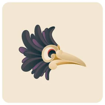 Beak Carnival Mask Ilustración de archivo
