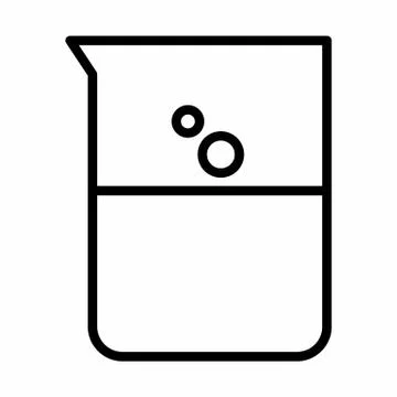 Beaker flask icon Stock Illustration