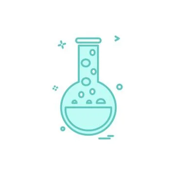 Beaker flask lab icon vector design Stock Illustration