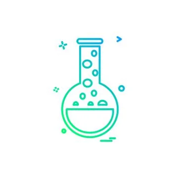 Beaker flask lab icon vector design Stock Illustration