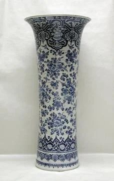 Beaker vase (one of a pair, part of a garniture) ca. 1690 Lambertus van Een.. Stock Photos