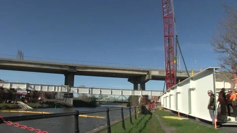 Beam and Crane Stock Footage 135469454