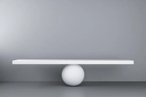 Beam balances on the sphere tempate Stock Illustration