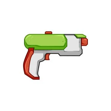 Beam blaster gun cartoon vector illustration Stock Illustration