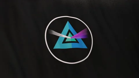BEAM Coin icon logo on full-frame black flag loop banner background 스톡 동영상 163933430