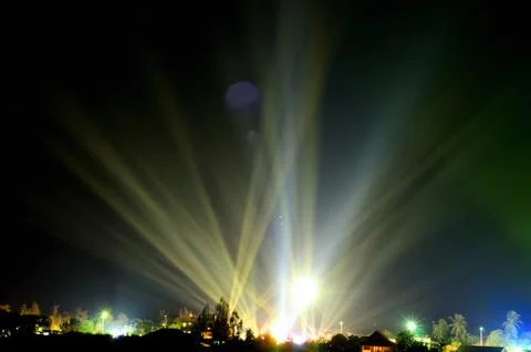 Beam could into the dark sky Фото