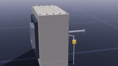 Beam dump accelerator 3d loop 3D animation seamless loop Vidéo 341779451