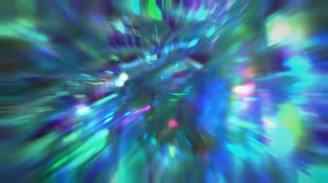 A beam of light rays. Crystal prism refracting light in vivid rainbow colors Stock Photos