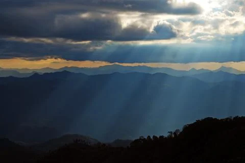 Beam in the mountain Stock Photos