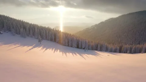 Beam over Gorgan in winter Stock Footage 170787743