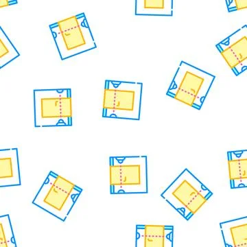 Beam sensor vector seamless pattern color Illustrazione stock