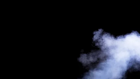 Beam of smoke over a black background Stock Footage 92254919