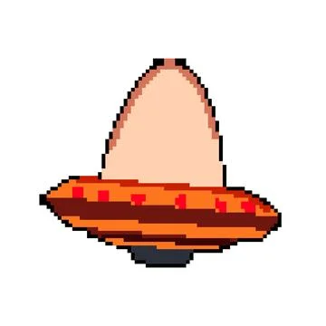 Beam ufo ship pixel art vector illustration Stock Illustration