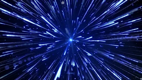 Beaming Blue Lights Stock Footage 172114600