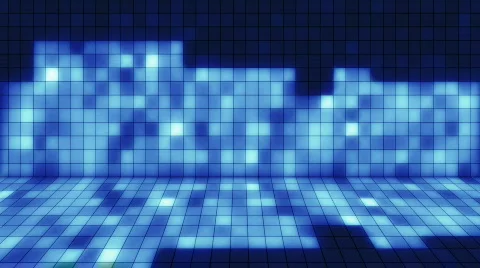 Beaming blue squares musical loopable background Stock Footage 667278