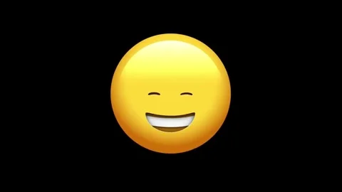 Beaming Face Animated Emoji Video stock 329406264