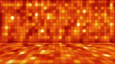 Beaming orange squares musical loopable background Stock Footage 681333