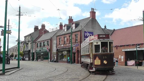 Beamish Tram Stock Footage 89856156