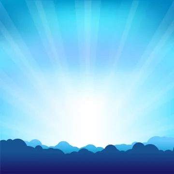 Beams and cloud Stock Illustration